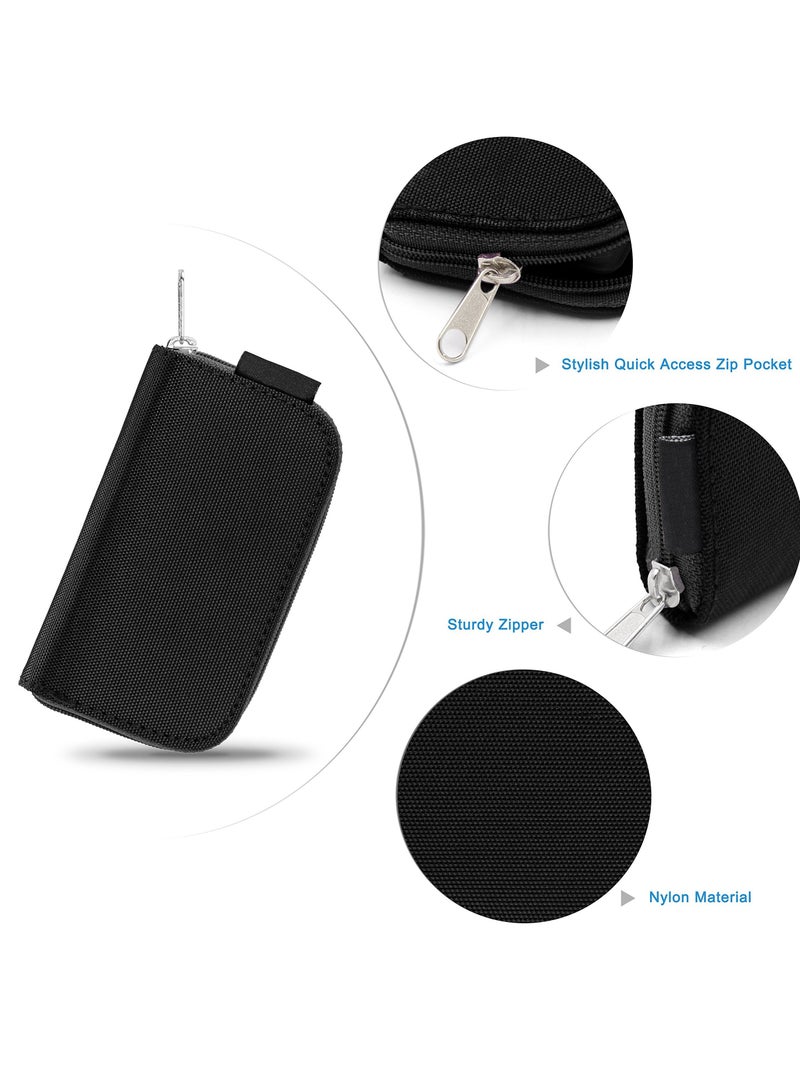 Memory Card Cases Slot Zippered Carrying Holder Bags Pouch Organizer Keeper Media Storage Organization Eco Fused Case - Image 5