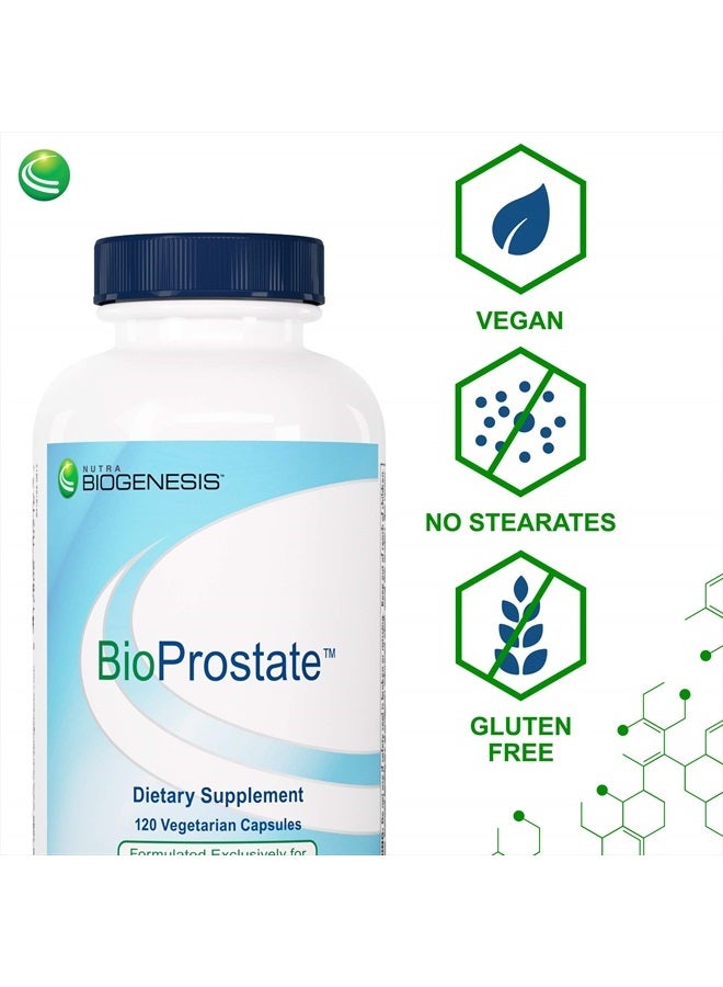 Nutra BioGenesis BioProstate - Saw Palmetto, Beta-Sitosterol and Lycopene for Prostate Health and Urinary Tract Support - Gluten Free, Vegan - 120 Capsules - Image 4