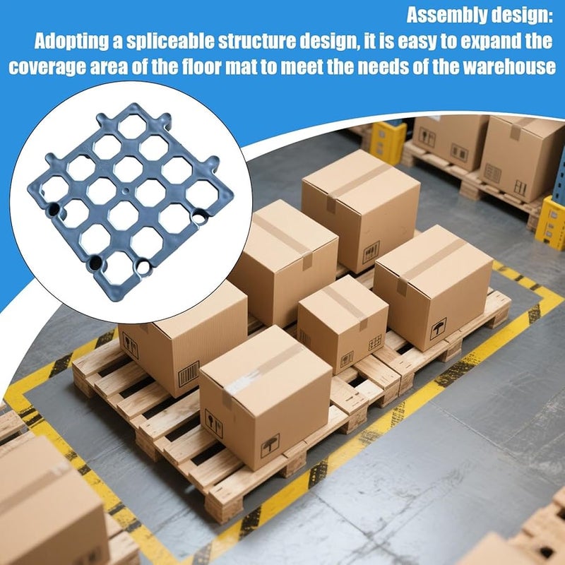 Interlocking Waterproof Mesh Floor Pallets 24x24 Inch for Supermarket Warehouse Storage - Image 3