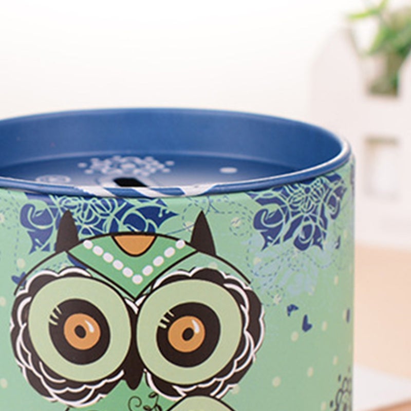Owl Patterned Money Box Safe Cylinder Bank Banks For Deposit Storage Boxes Home Decoration( ) - Image 2