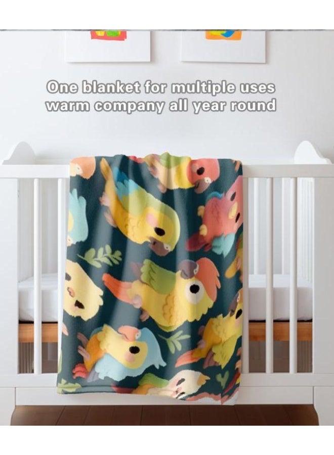 عام بطانية رقيقة من الفانيلا الكرتونية للأطفال والرضع (دافئة ومريحة، ومناسبة للنوم والألعاب) 70 سم * 100 سم - Image 4