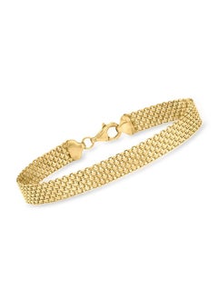 ROSS-SIMONS 18Kt Gold Over Sterling Bismarklink Bracelet. 7 Inches  - Image 1