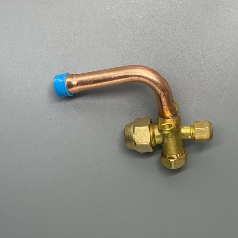 1 2 Inch Elbow Air Conditioning Globe Valve Curved Straight Tube High Low Pressure Brass - Image 2