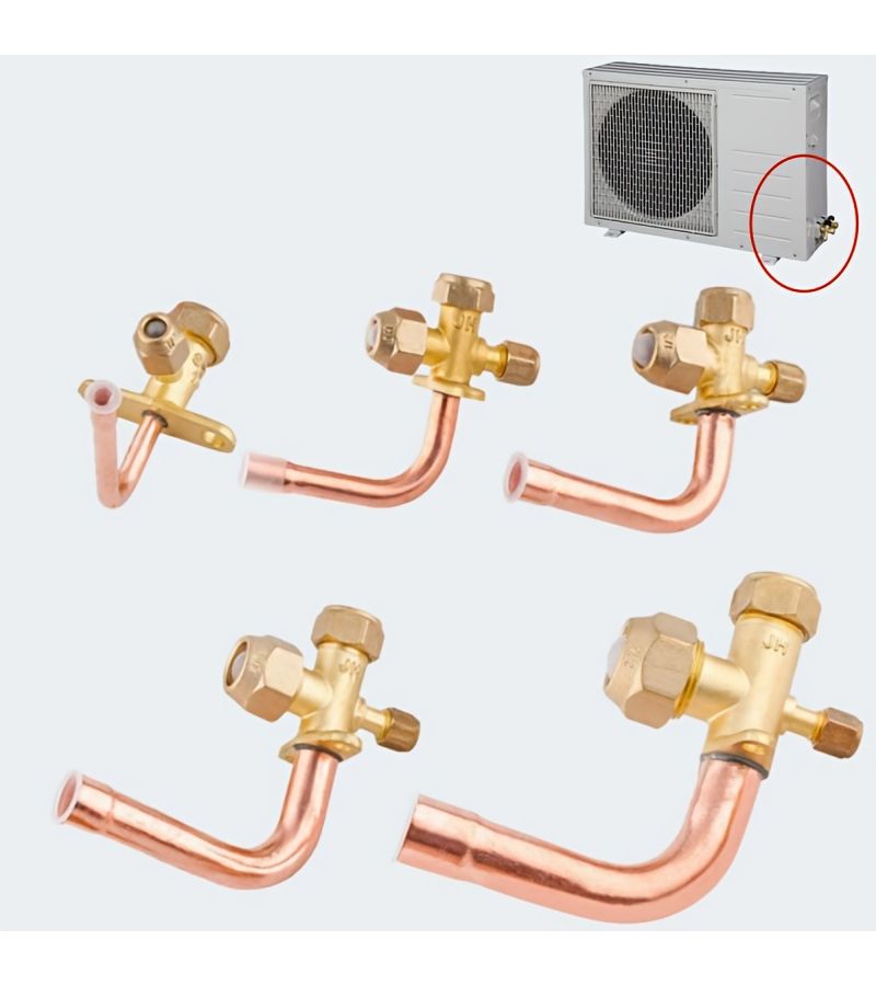 1 2 Inch Elbow Air Conditioning Globe Valve Curved Straight Tube High Low Pressure Brass - Image 3