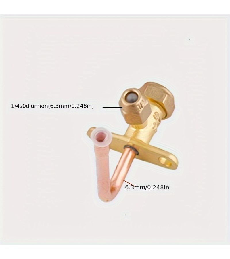 1 2 Inch Elbow Air Conditioning Globe Valve Curved Straight Tube High Low Pressure Brass - Image 5