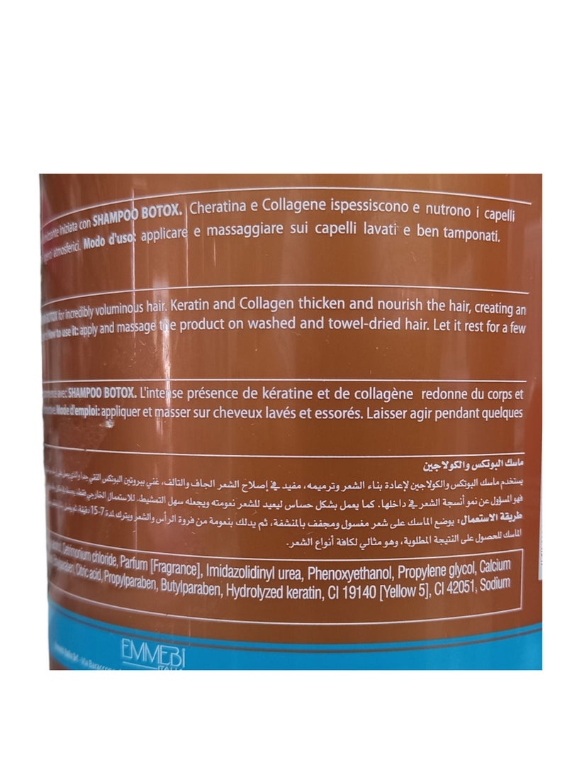 zero35 Botox and Collagen Italian Mask To Rebuild And Restore Hair Useful In Repairing Dry And Damaged Hair Rich In Pure Botox Protein-1000 ml  - Image 2