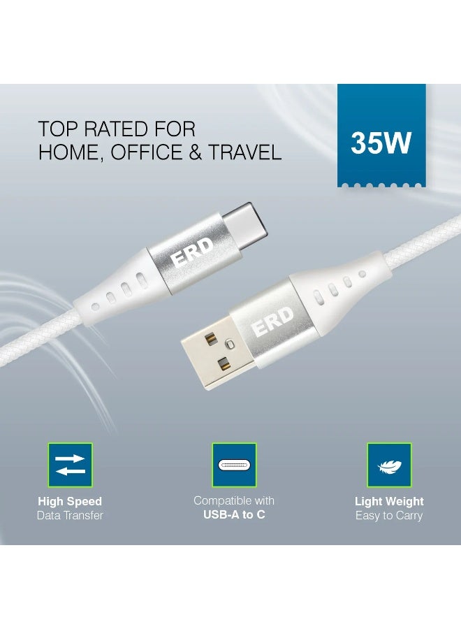 ERD USB-C CABLE BRAIDED WITH METAL CASE 35W - Image 3