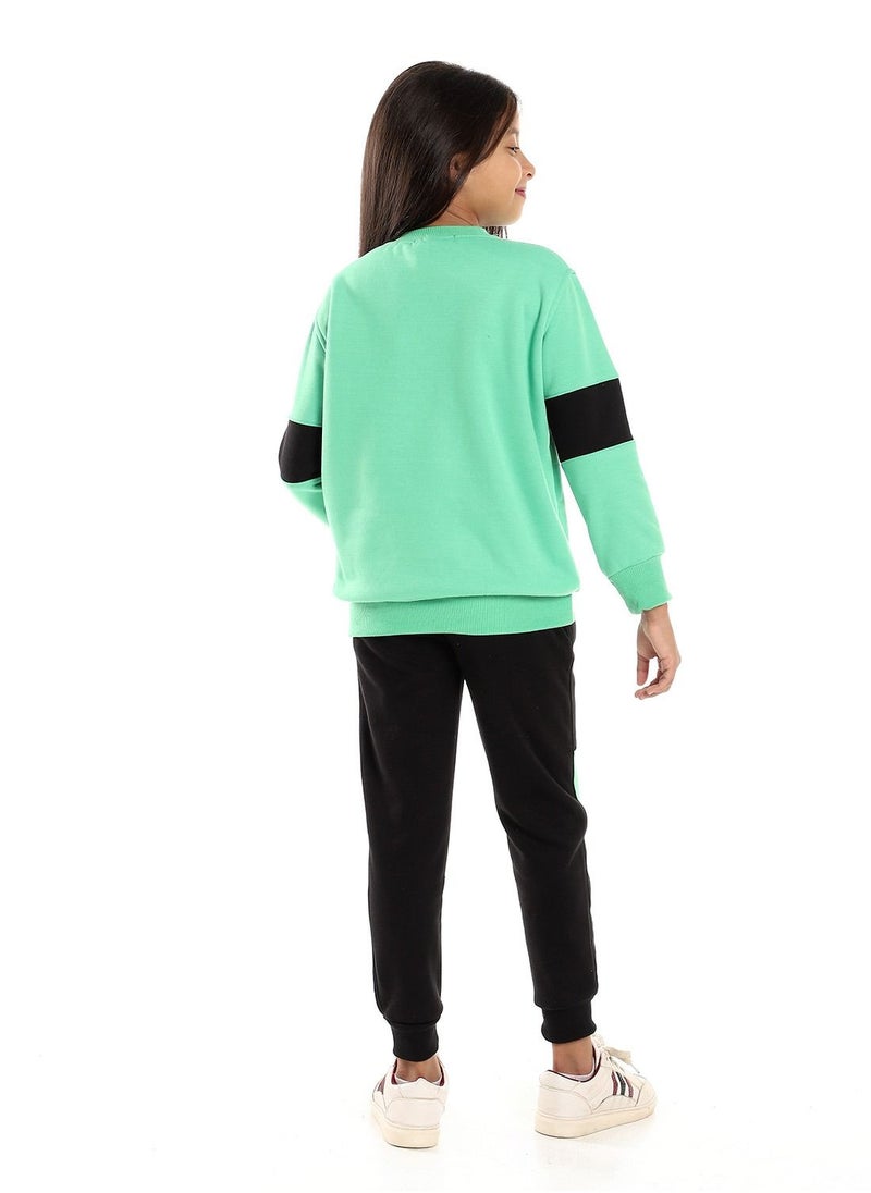 Caesar Printed Girls Training Suit  With Pocket  - Image 4