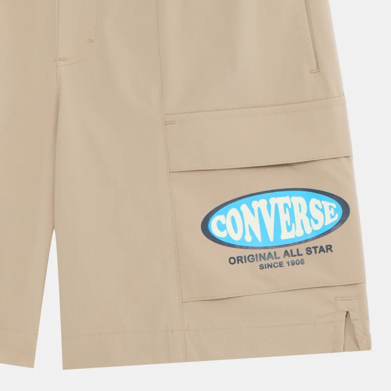 Converse Brown Kids' Ripstop Cargo Shorts  | Best Price UAE