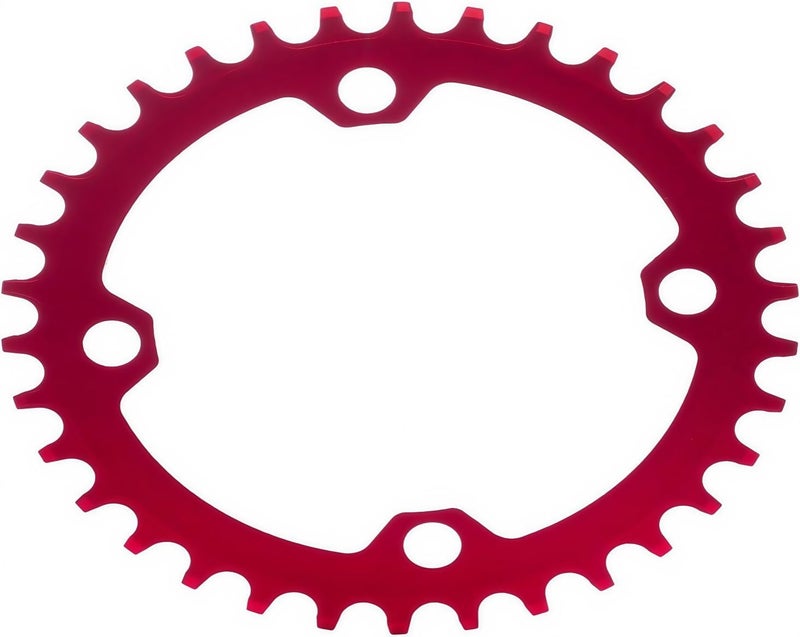 YBEKI Pro-Grade 104BCD Chainring (30-52T) CNC 7075-T6 Aluminum Narrow-Wide MTB/Road Round Oval Bike Chainwheel | Shimano/SRAM 8-11 Speed Compatible | 573MPa Strength(Black/Red/Blue) - Image 2