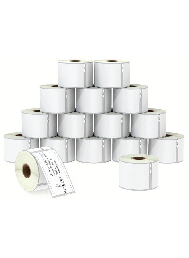 BETCKEY - Multipurpose Labels Replace For Dymo 30324/30258 (2-1/8" X 2-3/4"), Strong Adhesive & Perforated, Compatible With Dymo Labelwriter 450, 4Xl, Rollo & Zebra Printers [16 Rolls/6400 Labels] - Image 1