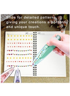 Excefore Decorative Correction Tape, 3Pcs Cute Pattern Press Type Decorative Pens for Kids, Decorative Tape Pen, Correction Tape Pen Set, Decorative Pens for Kids, Tape Pen for Scrapbooking Diary DIY Crafts  - Image 4