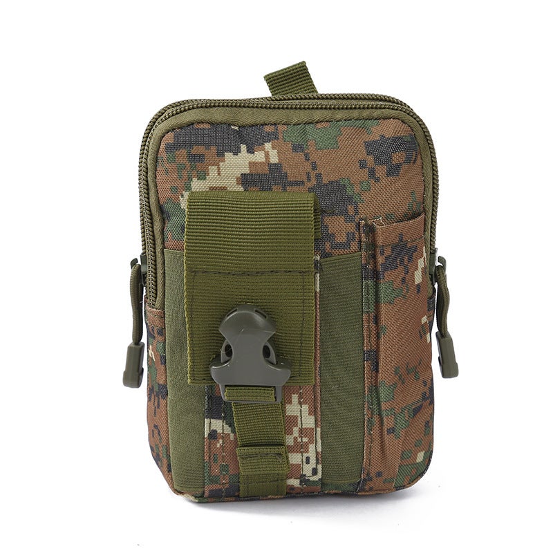 Outdoor Special Offer Camouflage Tactical Waist Bag Outdoor Mountaineering Anti-splashing Waist Bag Travel Multifunctional Mobile Phone Bag The Jungle Digital
