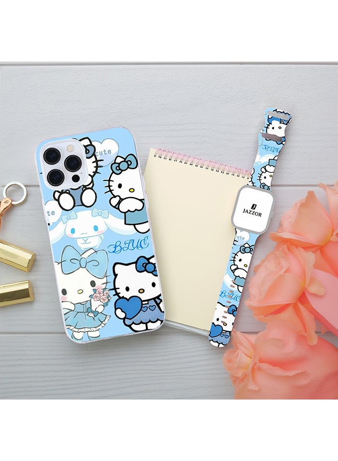 New Trendy Apple Watch Band & iPhone Case Combo | Playful Gym-to-Office Style | Anti-Fade | Fits iPhone 12/13/14/15/16 & iWatch Series 10/9/8/7/6/5/4/3/2/1/SE/Ultra/Hermès