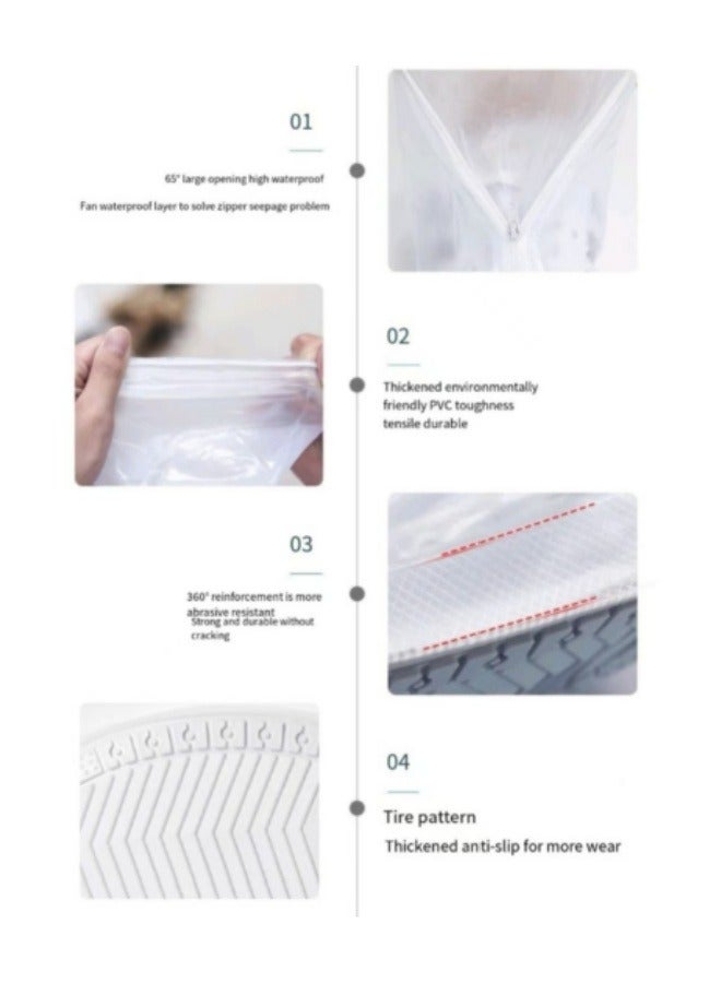 Waterproof Shoes Covers White (Size XXL 43-44) - Image 4