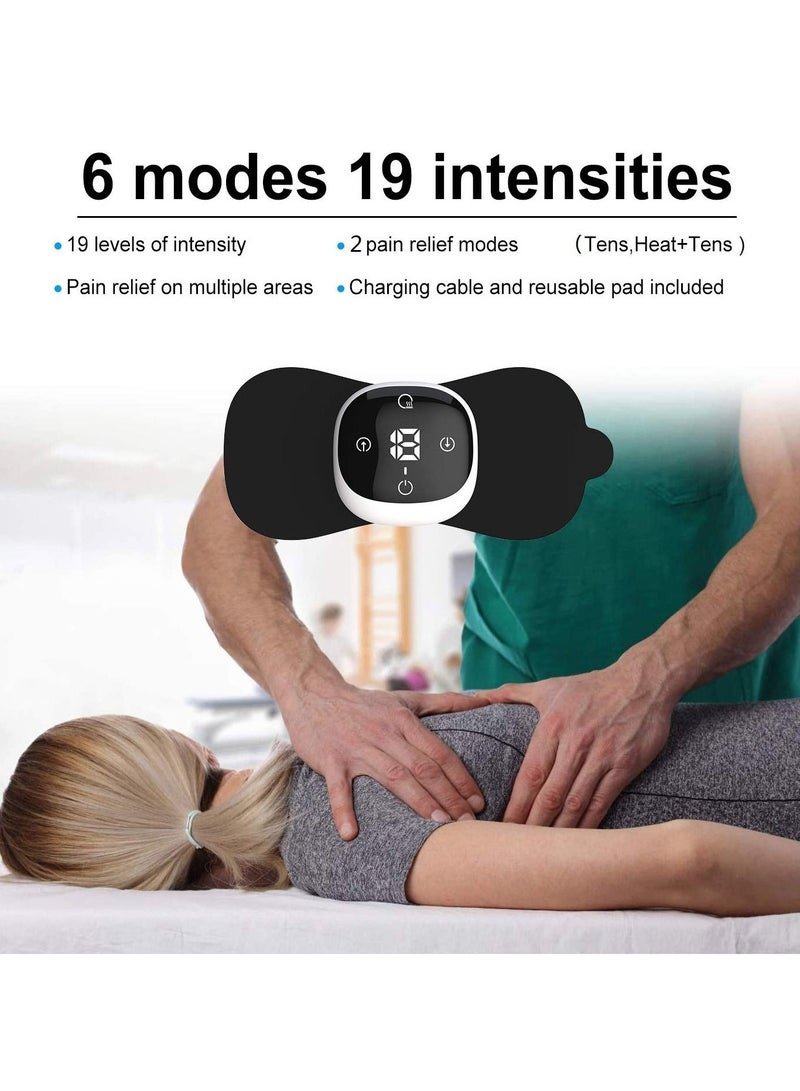 SYOSI Wireless TENS Machine for Pain Relief Unit Heated Rechargeable Muscle Stimulator Portable EMS Massage Pain Management Device for Posterior Knee With Remote Control Sciatic Relief and Joint Comfort - Image 4