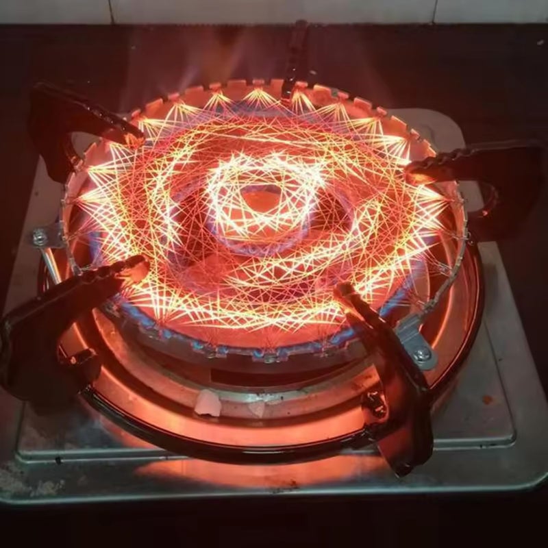 KhuHap Chotta Tandoor Lpg Gas Saver Jali Chota Gas tandoor for home kitchen Mini Tandoor Channi Jalli Barbeque Net Gas Tandur Grill for Home Rasoi Round Mesh for Stove Pack of 1 Stainless Steel - Image 1