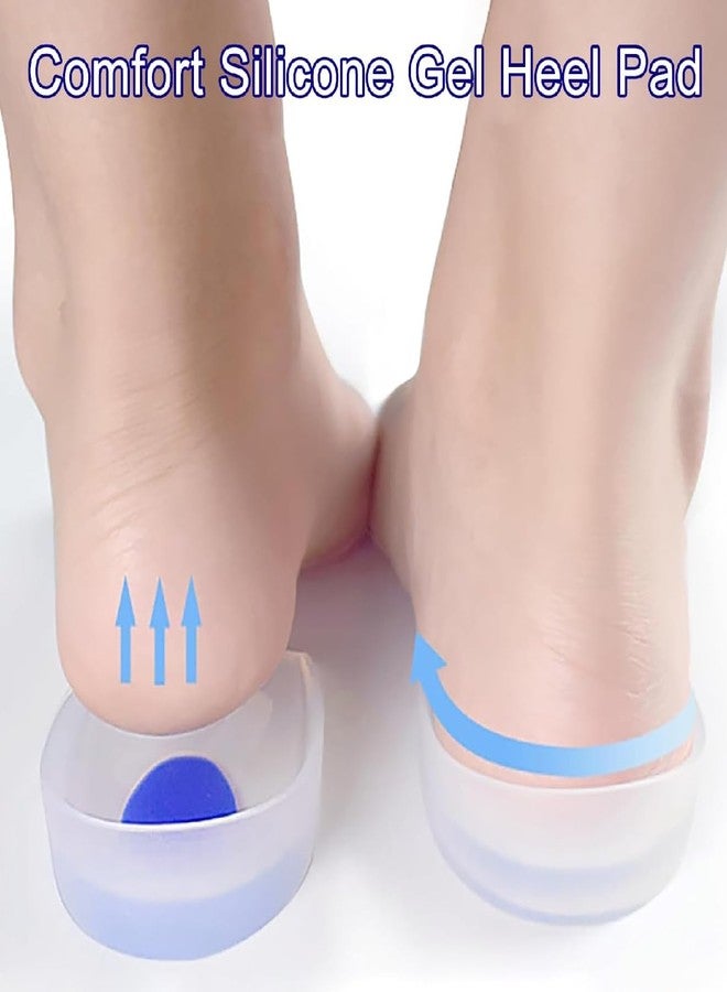 Gel Heel Cups, Silicone Heel Cup Pads for Plantar Fasciitis, Heel Spur & Achilles Pain, heel cups and Cushions Absorbing Support Pain Relief Support, Comfort Cushion Insoles for Women/Men,Insoles - Image 4