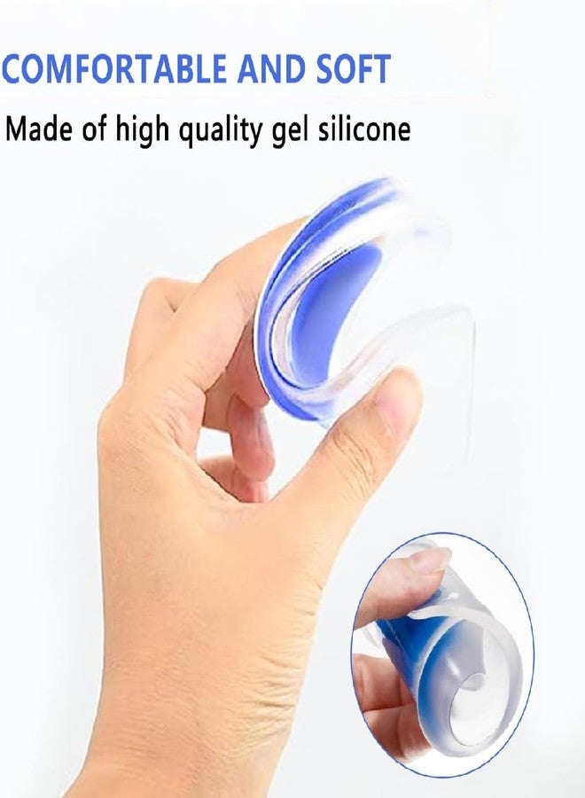 Gel Heel Cups, Silicone Heel Cup Pads for Plantar Fasciitis, Heel Spur & Achilles Pain, heel cups and Cushions Absorbing Support Pain Relief Support, Comfort Cushion Insoles for Women/Men,Insoles - Image 2