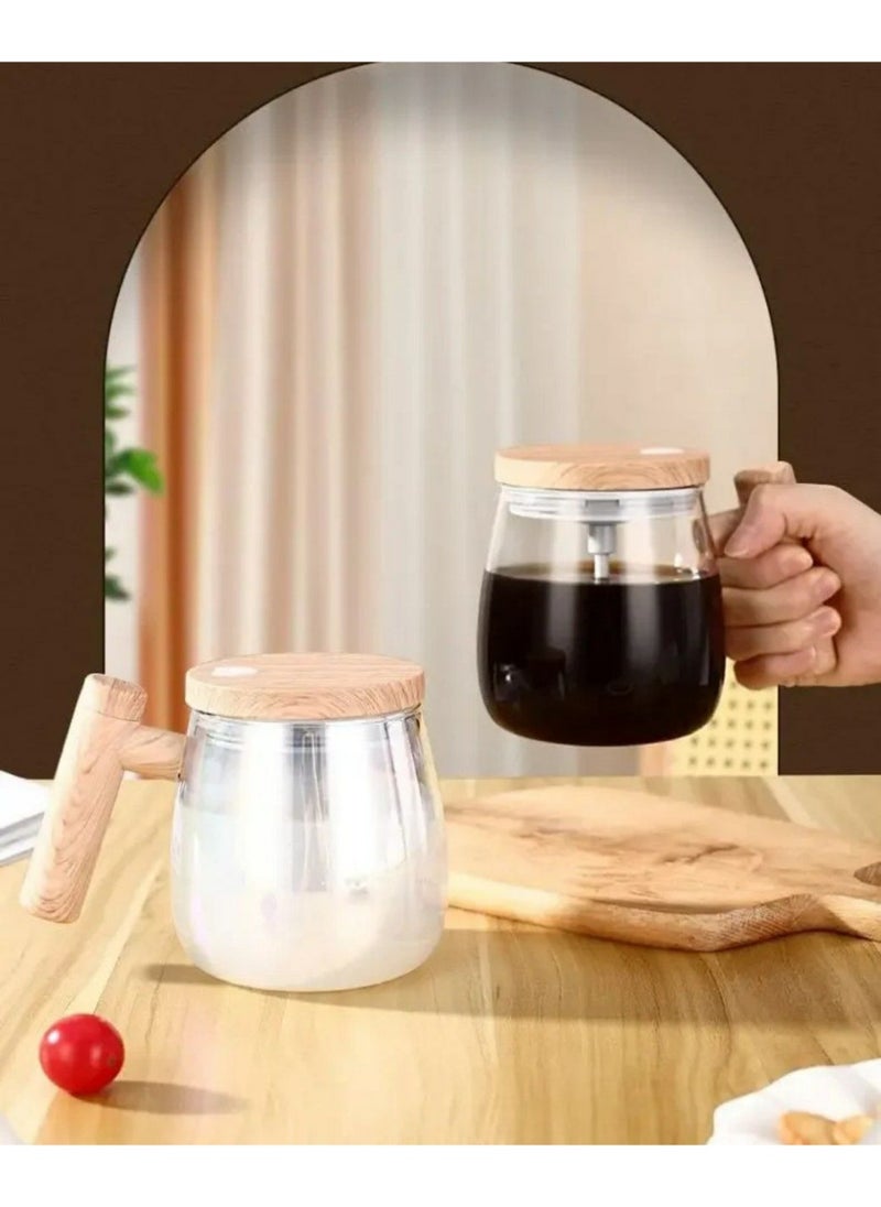 Generic - Trendy Mug with Wooden Handle – Sip in Style! Enjoy your favorite drinks in this stylish mug featuring a sleek design and premium wooden handle. Perfect for coffee, tea, or lattes, and adds a decorative touch to your kitchen or office. Durable, elegant, and modern. - Image 1