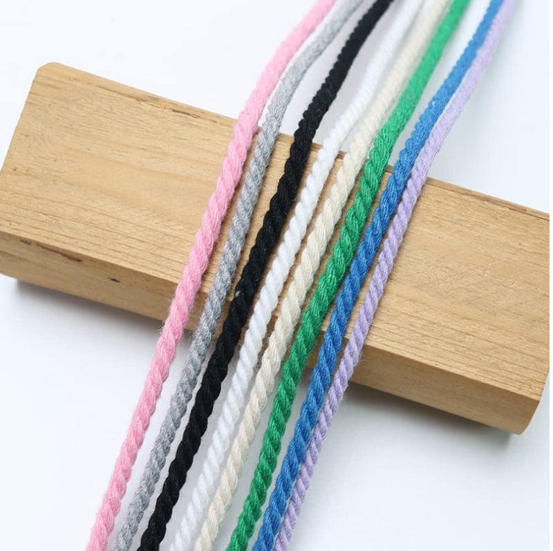 flipped 100% Natural Macrame Cotton Cord,3mm x109 Yards Twine String Cord Colored Cotton Rope Craft Cord for DIY Crafts Knitting Plant Hangers Christmas Wedding DÃ©cor (Coffee, 3mm*109yards) - Image 5