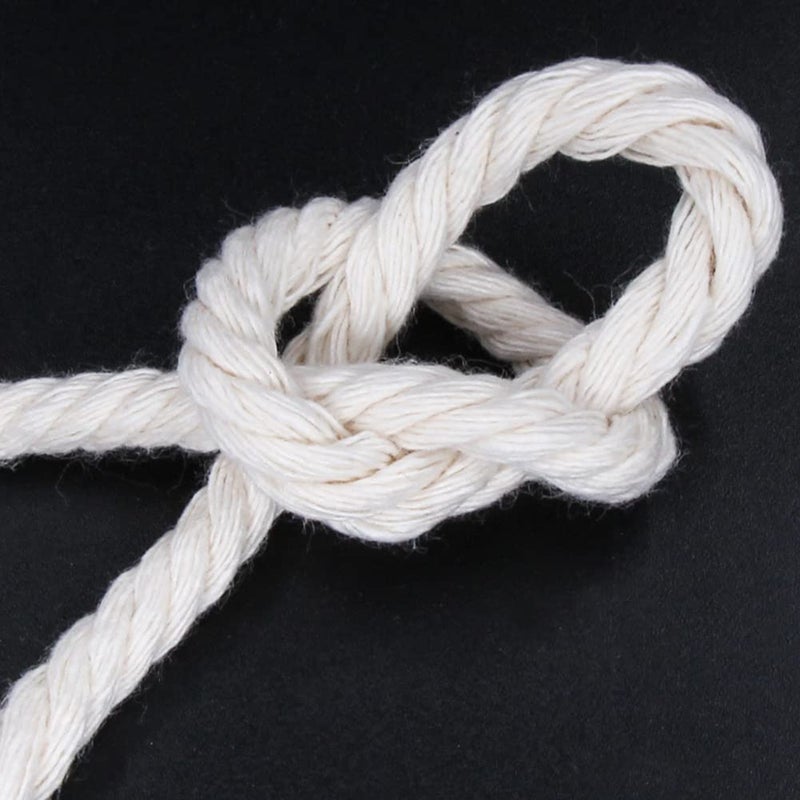 flipped 100% Natural Macrame Cotton Cord,3mm x109 Yards Twine String Cord Colored Cotton Rope Craft Cord for DIY Crafts Knitting Plant Hangers Christmas Wedding DÃ©cor (Coffee, 3mm*109yards) - Image 3