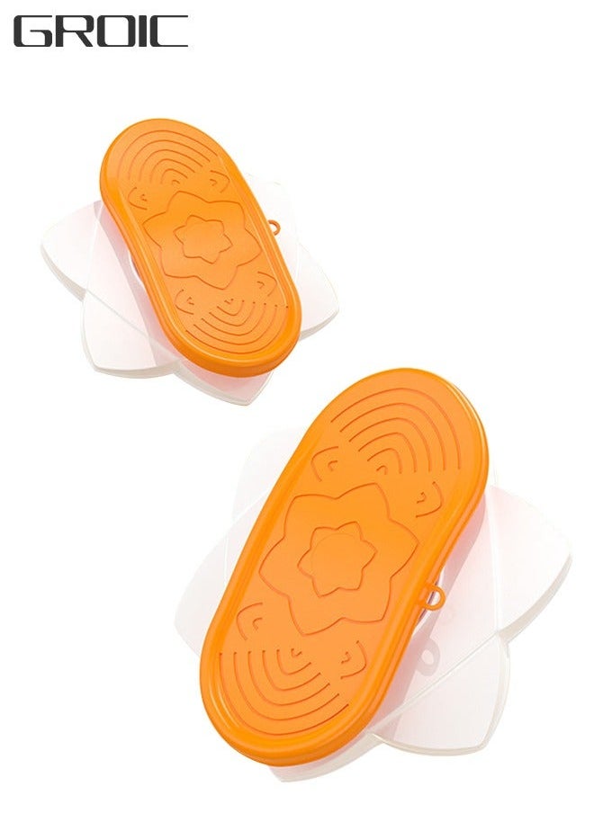 GROIC 2 Pcs Twister Board, New Generation of Waist Twisting Disc, Plastic Muscle Training Roller Disc Split Type Core Trainer, Stepper for Aerobic Exercise, Full Body Toning Workout  - Image 1
