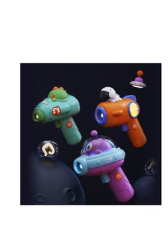 Generic Children Space Projection Toy Lighting Sound Effect Mini Cartoon Toy (purple)  - Image 2