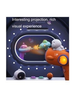 Generic Children Space Projection Toy Lighting Sound Effect Mini Cartoon Toy (purple)  - Image 3
