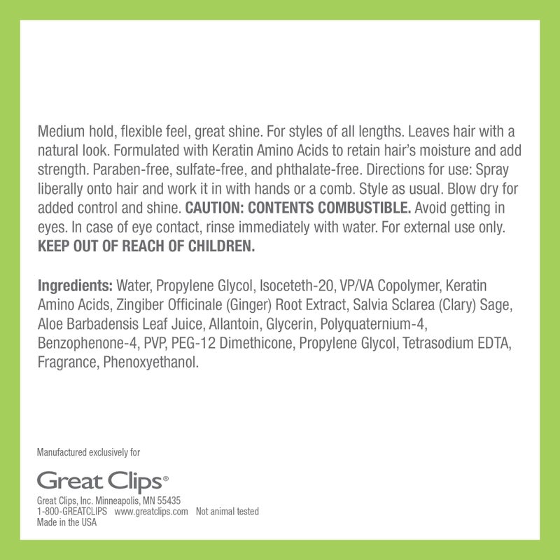 GREAT CLIPS LATITUDE Spray Gel | Hair Gel for Men | Medium Hold + Medium Shine | 8oz - Image 4