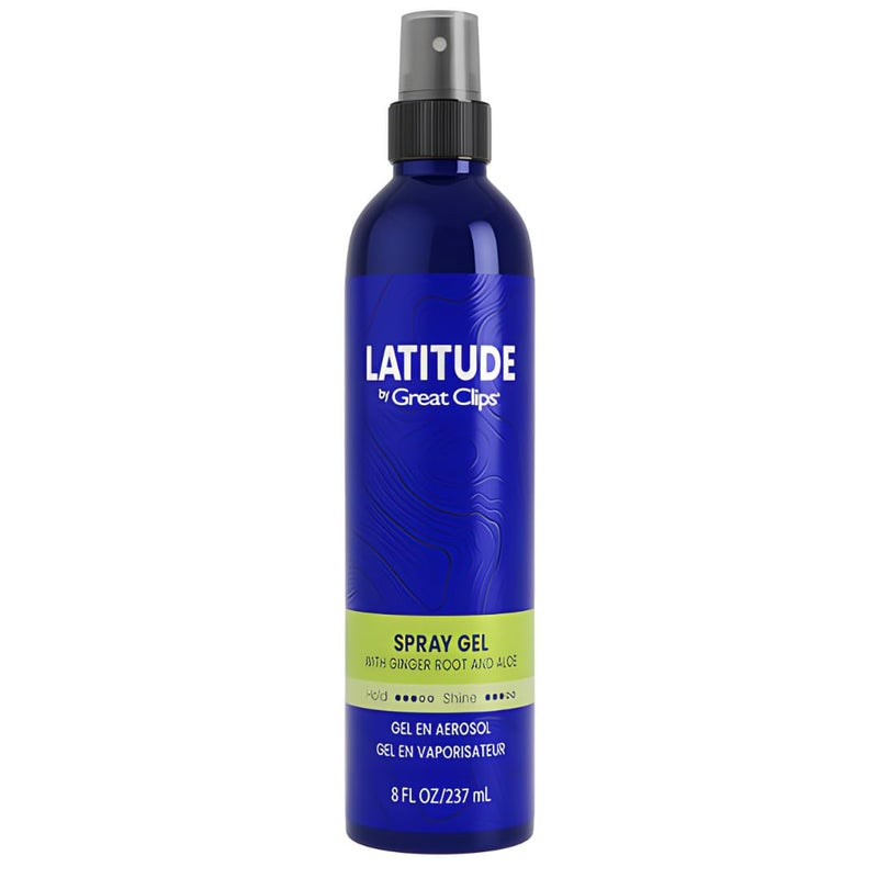 GREAT CLIPS LATITUDE Spray Gel | Hair Gel for Men | Medium Hold + Medium Shine | 8oz - Image 1
