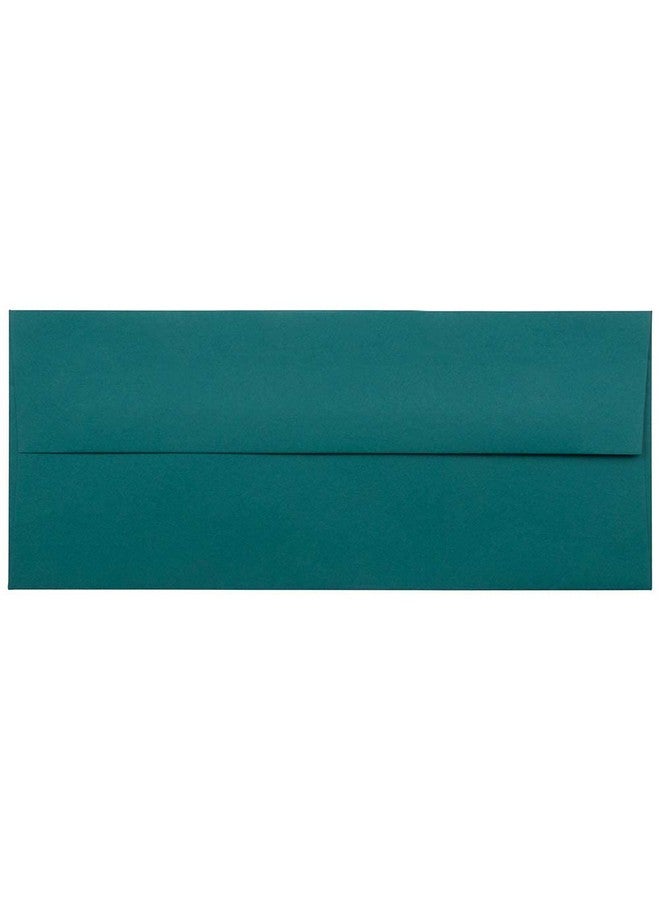 JAM PAPER #10 Business Premium Envelopes - 4 1/8 x 9 1/2 - Teal - 50/Pack - Image 1