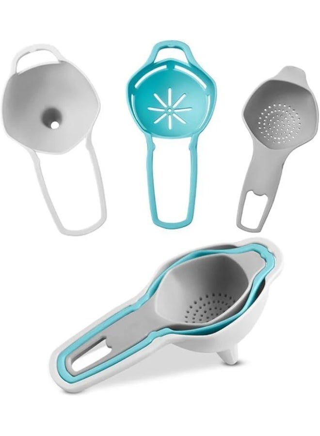CASASUNCO Strainer Funnel Set, Yoke Seperator, Multicolour- SK1016 - Image 1