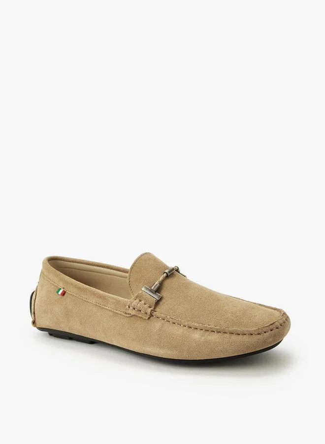 Renzo Ruganni BEIGE Men Slip-On Leather Loafers for Men | Best Price UAE