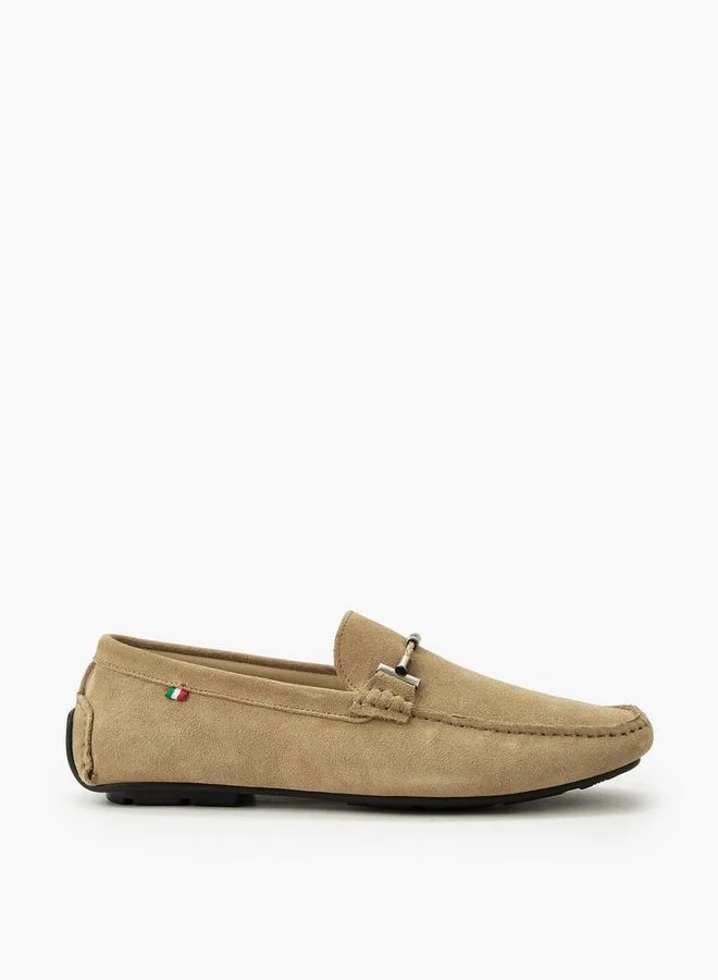 Renzo Ruganni BEIGE Men Slip-On Leather Loafers for Men | Best Price UAE