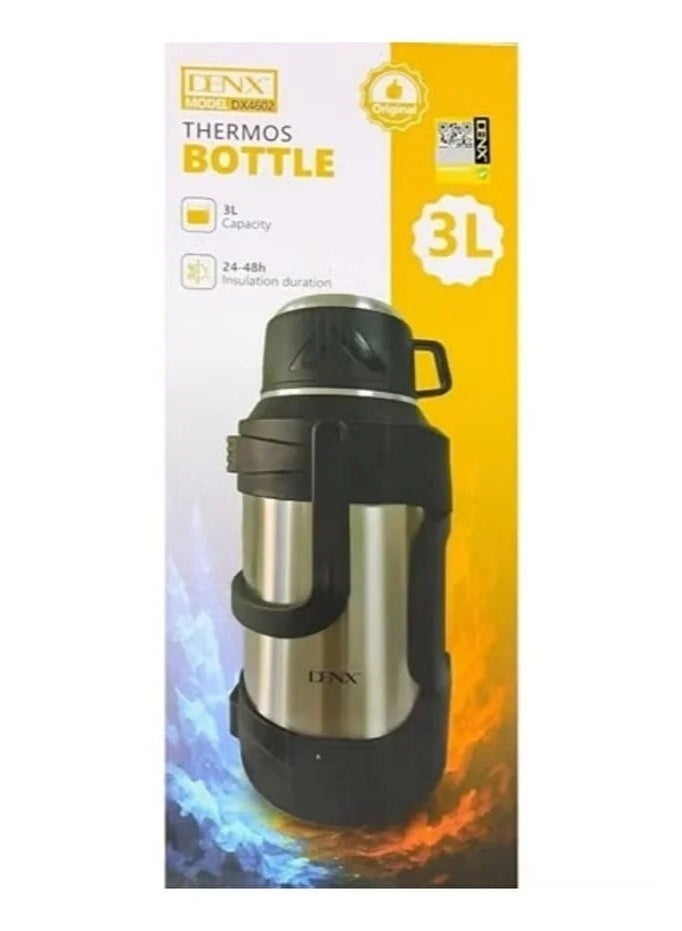 Dinex 3-liter stainless steel thermos for hot and cold beverages (24–48 hours) – DX4602. - Image 3
