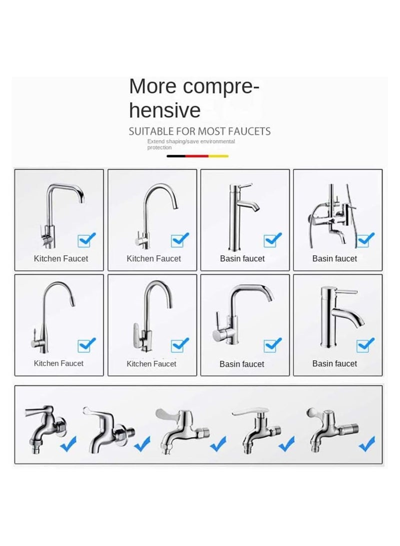 Kitchen Tap Head Water Saving 3 Gear Adjustable 360° Swivel Faucet Tap Aerator Splash Proof Faucet Nozzle Filter for Bathroom Kitchen Sink Spray Tap Attachment  - Image 3