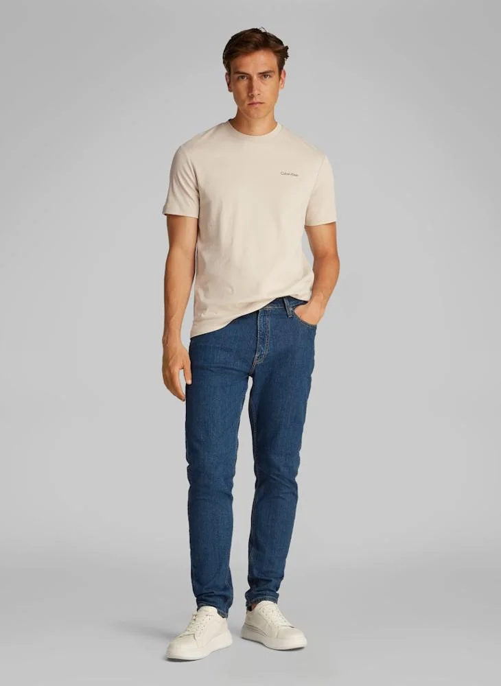كالفن كلاين Logo Crew Neck Interlock T-Shirt