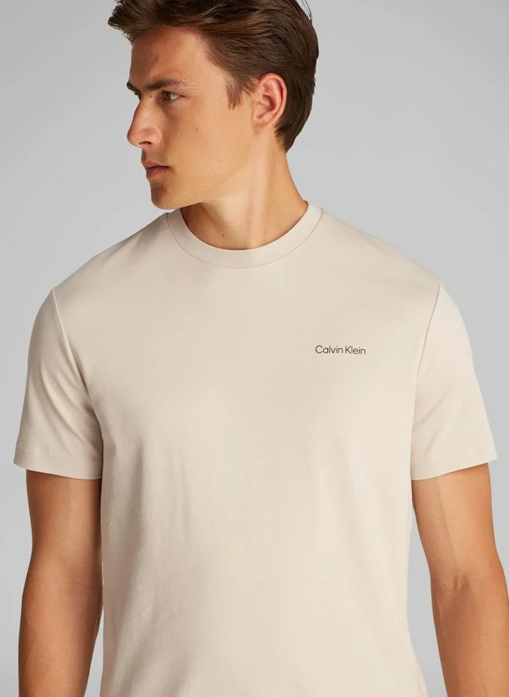 كالفن كلاين Logo Crew Neck Interlock T-Shirt