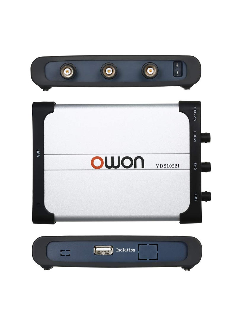 Owon Owon VDS1022I virtual dualchannel oscilloscope bandwidth of 25Mhz USB 100MSS sample rate USB isolation  - Image 4