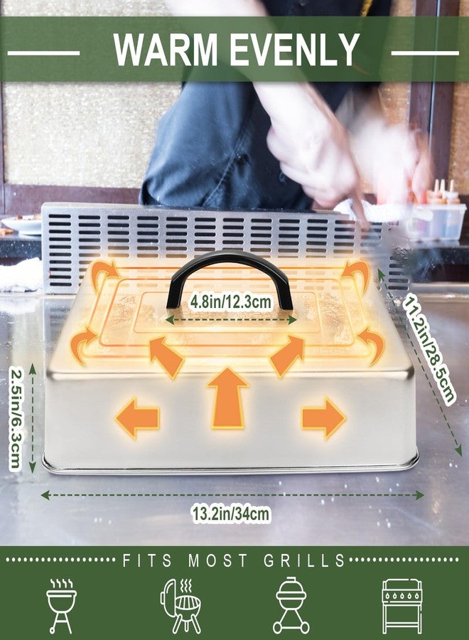 EWFEN Griddle Accessories for Blackstone, Commercial Grade Heavy Duty Rectangular Basting Cover - Image 3