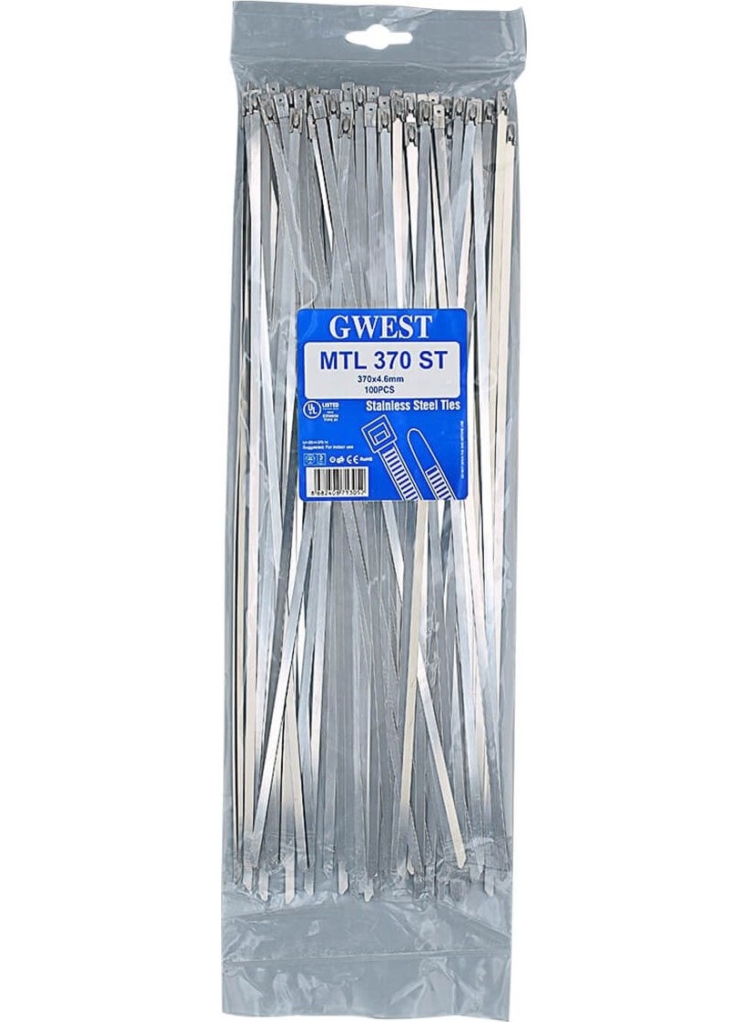 GWEST Mtl 370ST 370 x 4.6 Stainless Steel Cable Tie  - Image 1