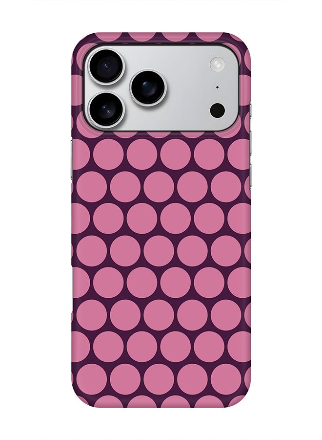 Stylizedd For iPhone 17 Pro Max,Case, [Compatible with MagSafe] Magnetic cover Slim fit Protection Matte, - Purple Honeycombs