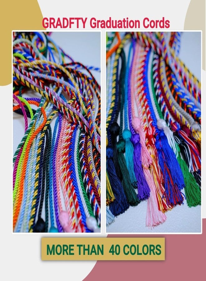 GRADFTY 10 Pieces Purple Graduation Honor Cords for Graduation 2025,National Honors Society Purple Cords Bulk - Image 5
