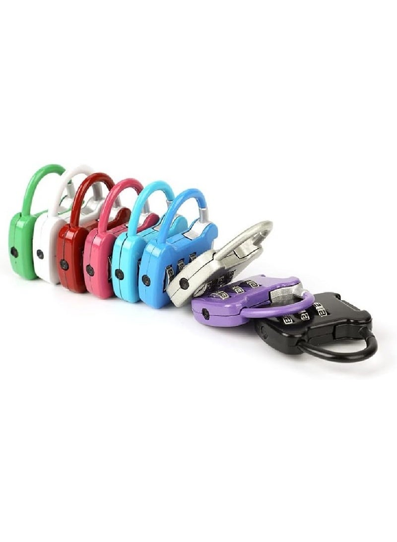 3 Digit Mini Security Lock for Reliable Protection on the Go - for Suitcases, Laptops, Lockers (Multicolor) - Image 1