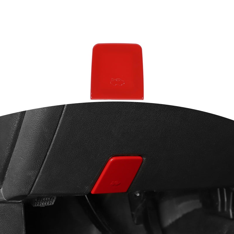 JOSHELA for Silverado Hood Release Switch Trim Cover for Chevy SilveradoGMC Sierra 20142018 for Chevy ColoradoGMC Canyon 20142022 Red Interior Accessories 1pcs - Image 3