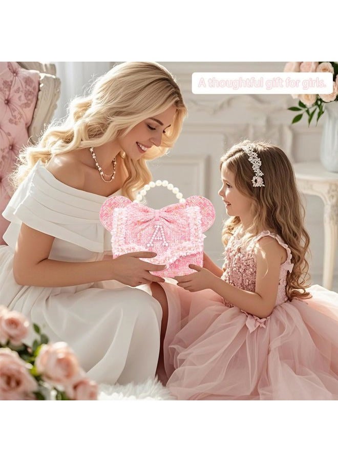 Luchike Girls Birthday Gifts for Toddler Purse - Little Girl Purse Kids Crossbody Bag for Princess Handbags Christmas Gifts, Pink, 3-5 years, E - Image 2