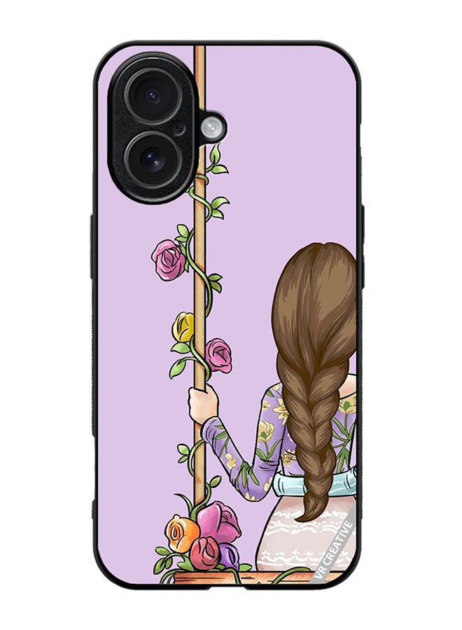 Protective Case Cover For Apple iPhone 17 Beautiful Girl Looking Front Design Multicolour