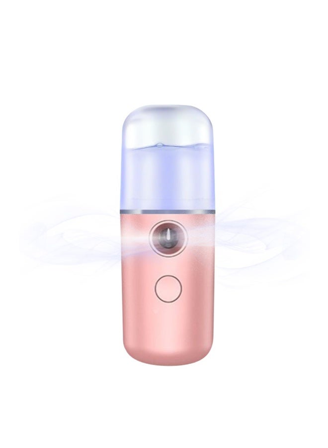 EHOME Handheld Portable Facial Nano Mist Sprayer Pink - Image 1