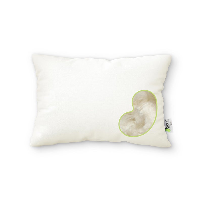 Bean Products Kapok Pillow  14 x 20  Japanese Sized  Organic Cotton Vegan Premium Quality  Made in USA Organic Fabric  Fill  Plus One Organic Natural Pillowcase